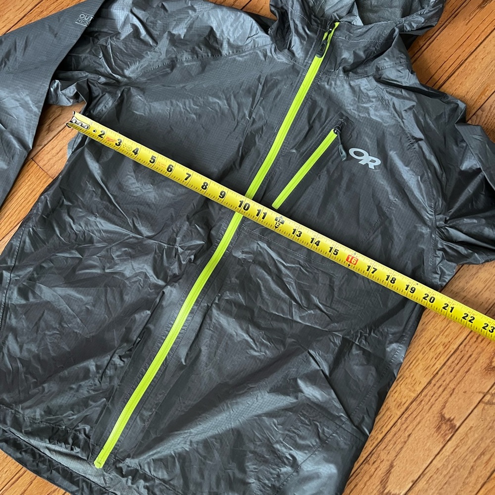 Outdoor Research Helium II Rain Jacket Men’s Small Gray Lightweight Packable - Picture 5 of 14